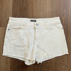 DL1961 Karlie Boyfriend Jean High Rise Shorts US 28 White EUC Cutoff Shorts